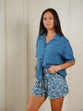 Calla Shirt - Solid Petrolium