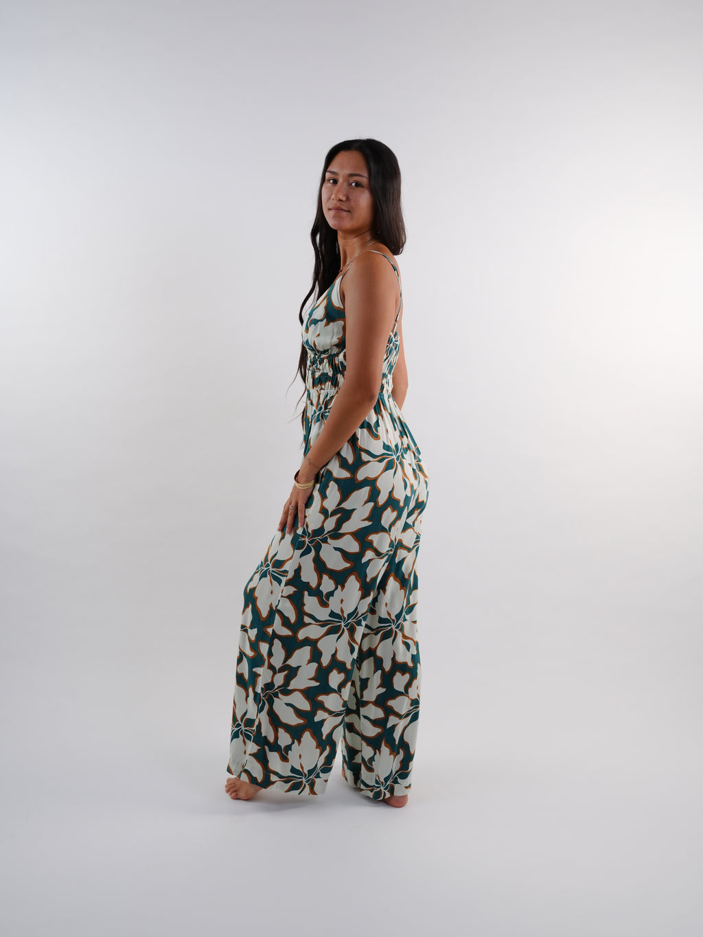 Perola Jumpsuit - Bloomtide Petrol