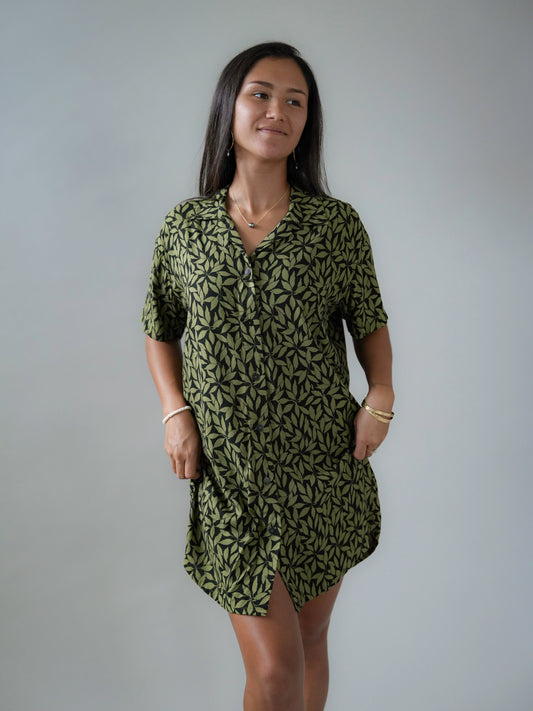 Calabria Shirt Dress - Petaline Black