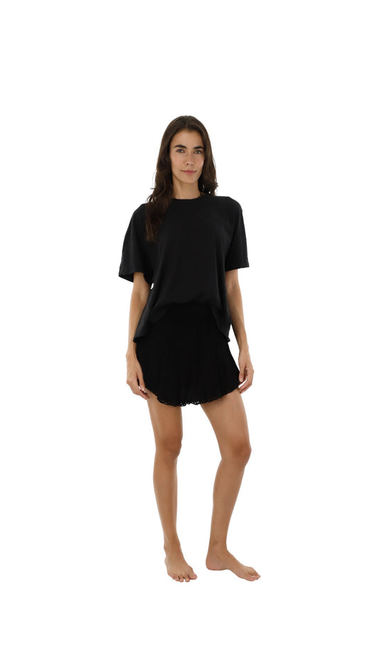 GAUDY SKORT- BLACK - MALAI