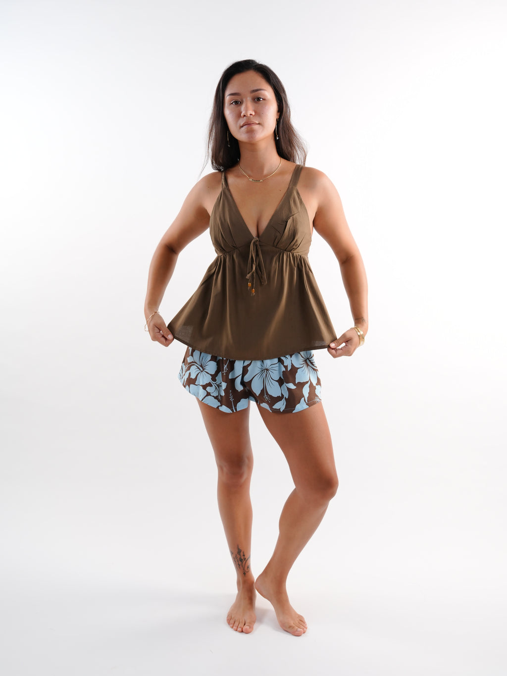 Menina Top - Solid Brown