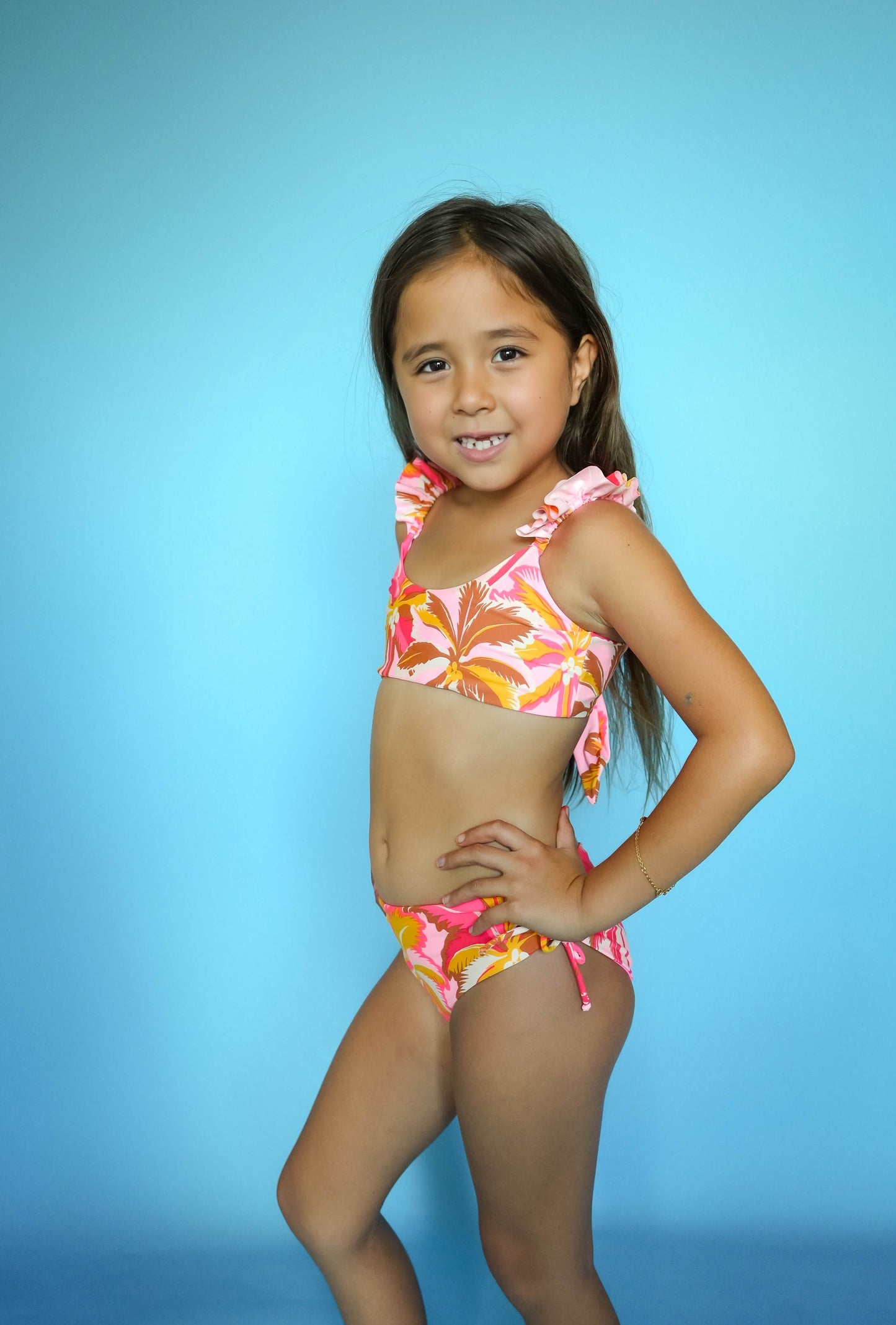 PINK PALMS MANGO - KIDS Bikini Set - PT3339KKB007