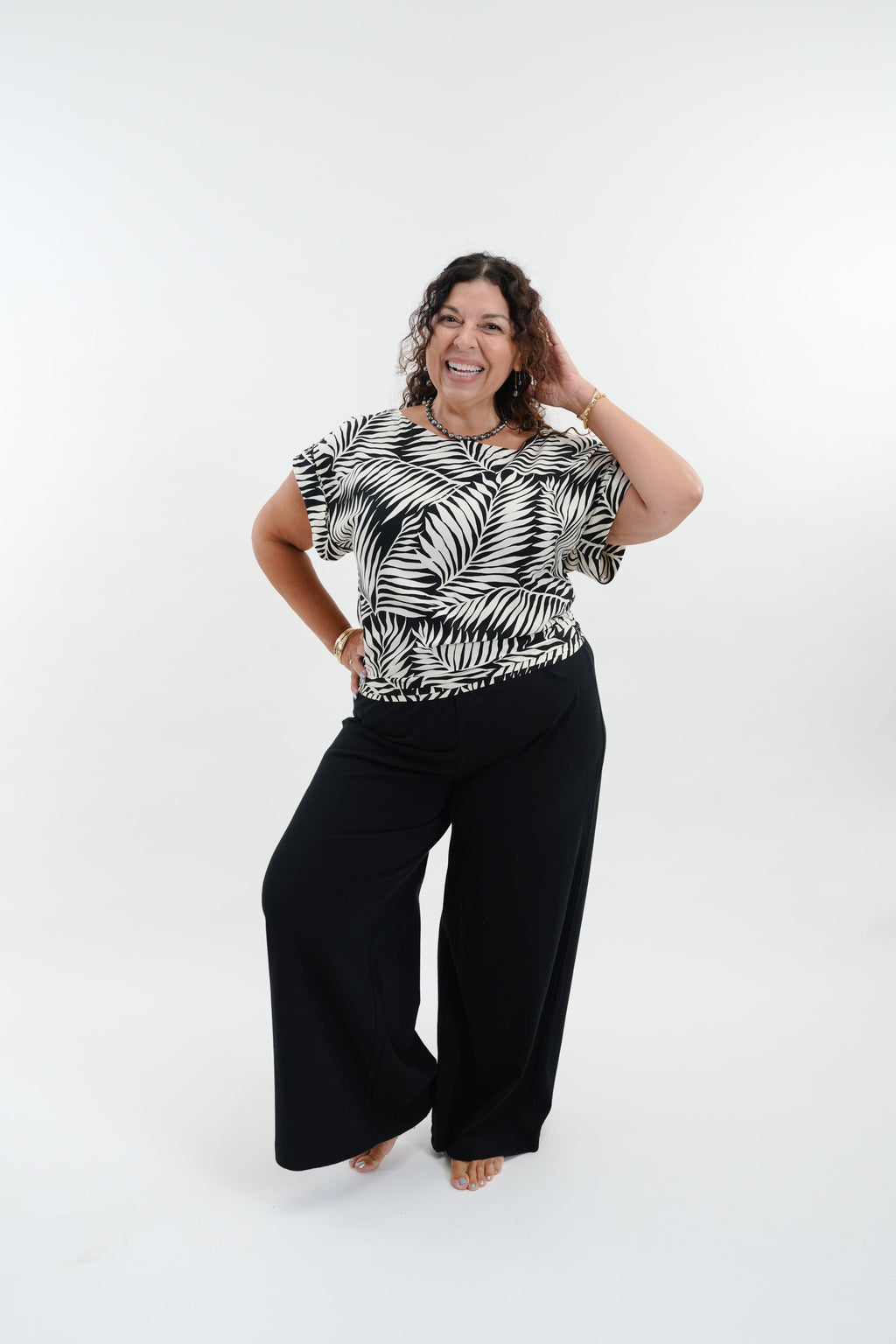 Mareva Top -Drift Black