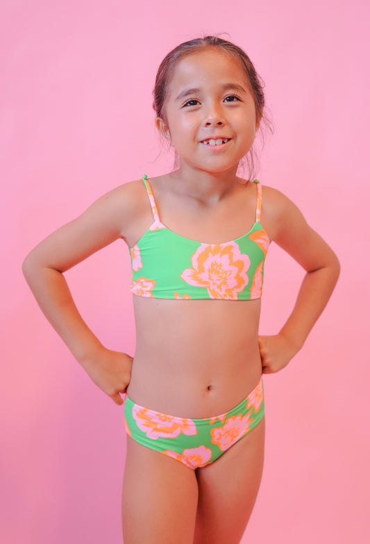 SUNSET PETALS UTAH GIRLS SWIMWEAR - PT4005KKB501 - MAAJI KIDS