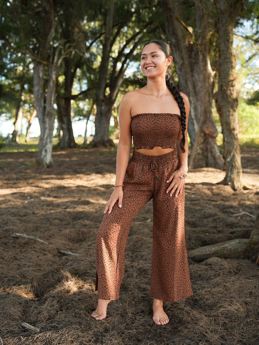 Malta Pant (Short Length) - Granelli Cocoa