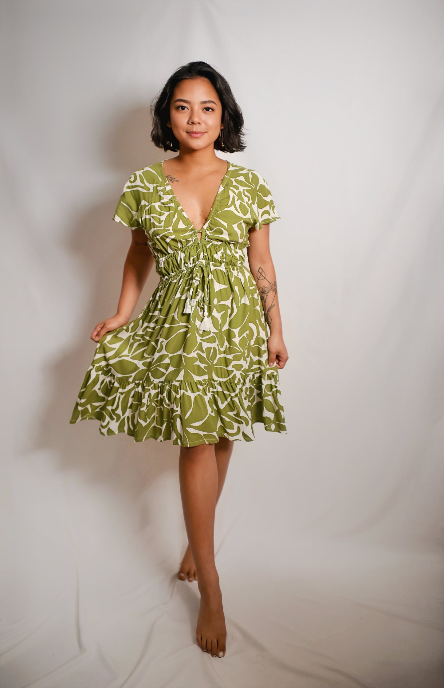 MANOA DRESS - FRANGIPANI MOSS - KHUSH 45