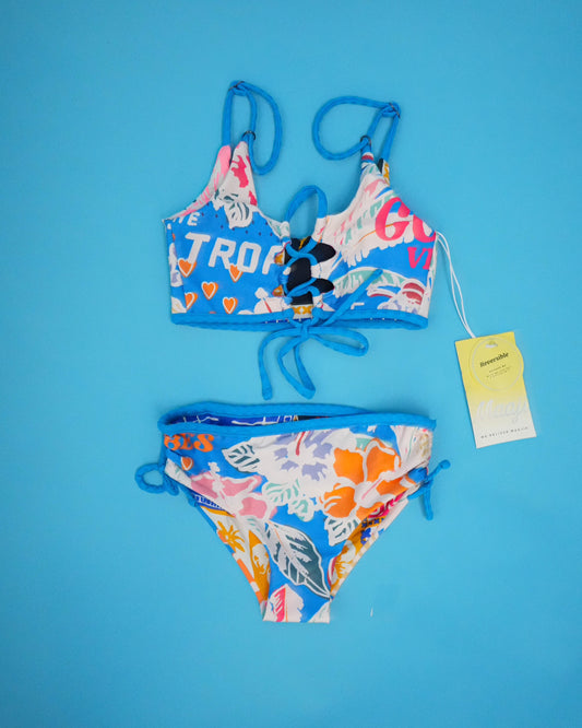 TROPICAL BLISS SUNFLOWER- Kid's BIKINI SET - PT3587KKB002