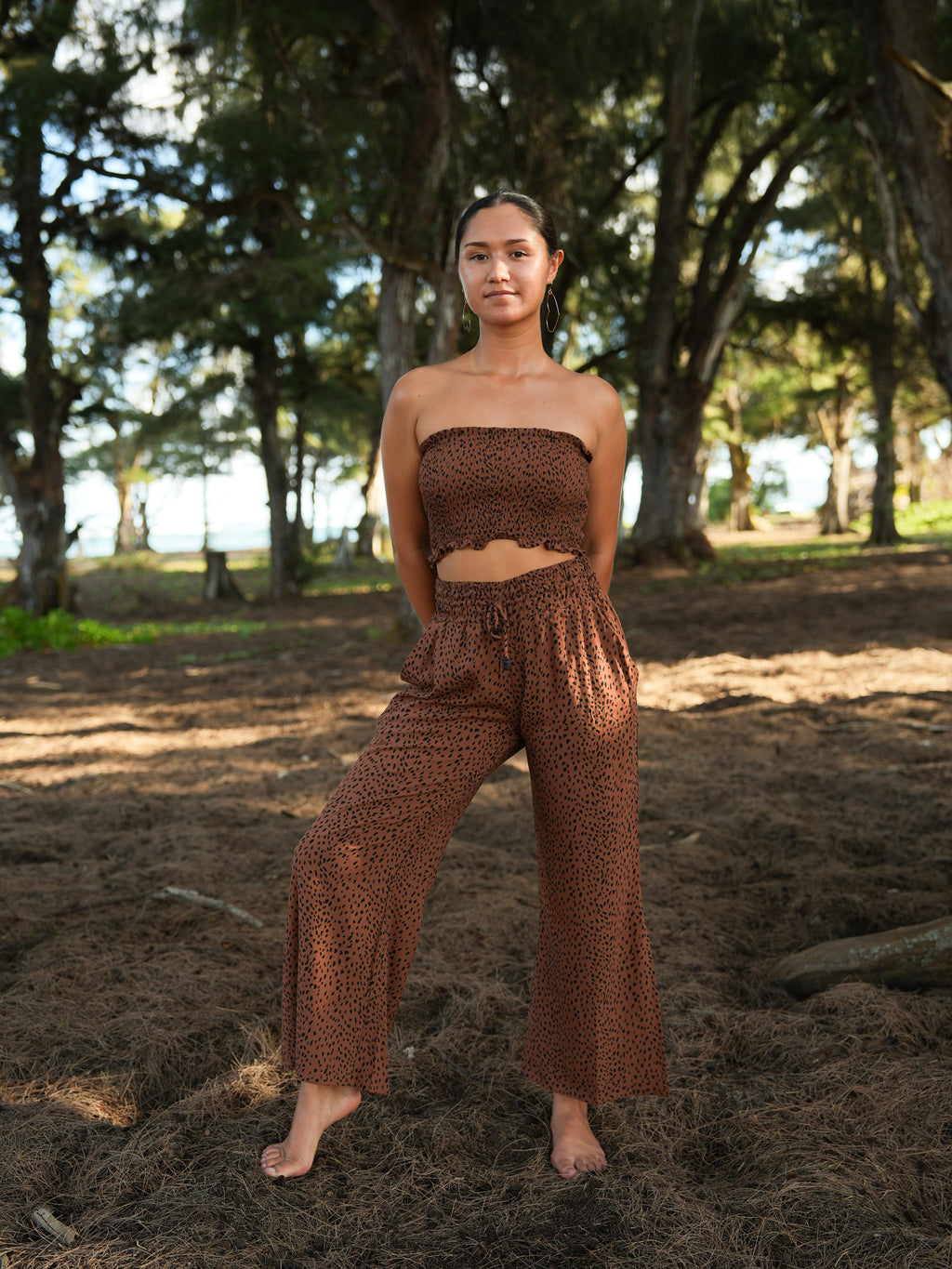 Malta Pant (Short Length) - Granelli Cocoa