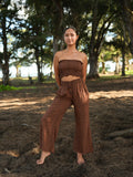 Malta Pant (Short Length) - Granelli Cocoa