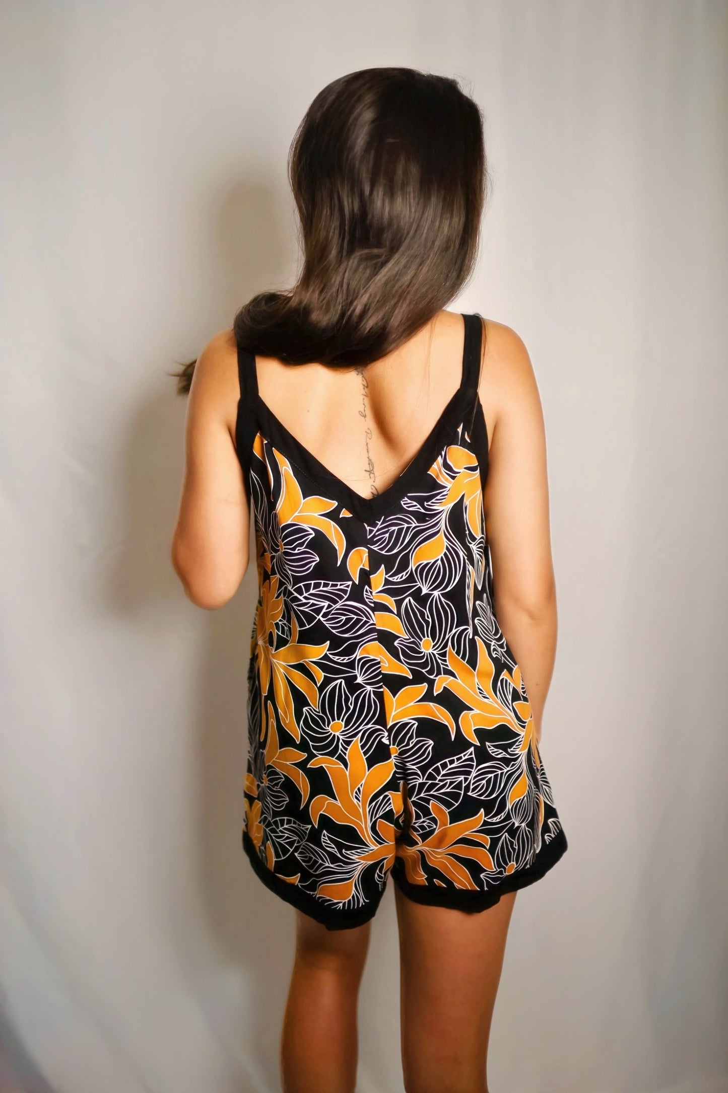 TOPAZIO ROMPER - TROPICAL BLACK - KHUSH 45