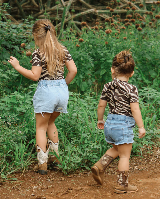 Mini T-Shirt Jumpsuit - Dark Zebra - ABT