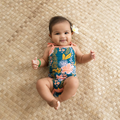 Lā Lei - Bamboo Tank Top Onesie - Coco Moon