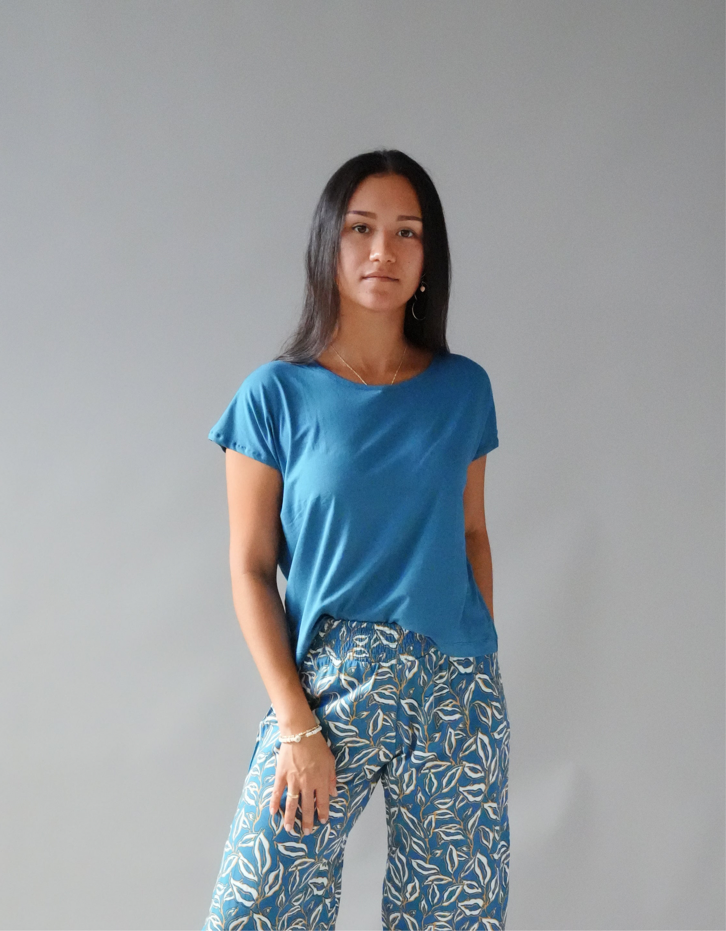 Tahlia Top - Solid Slate