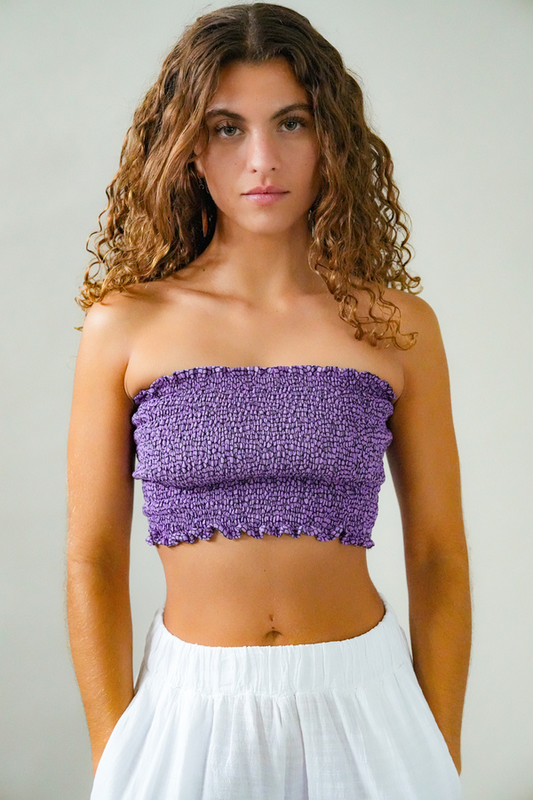 Yara Bandeau Top - Escama Iris