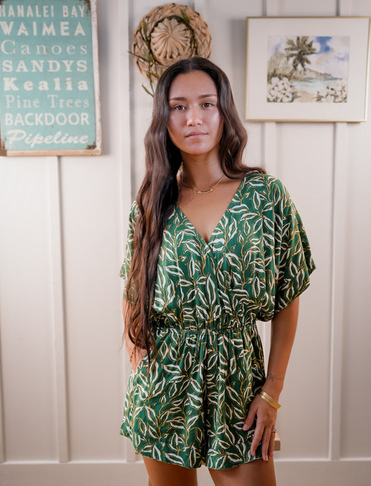 Wailea Romper - Lauris Green
