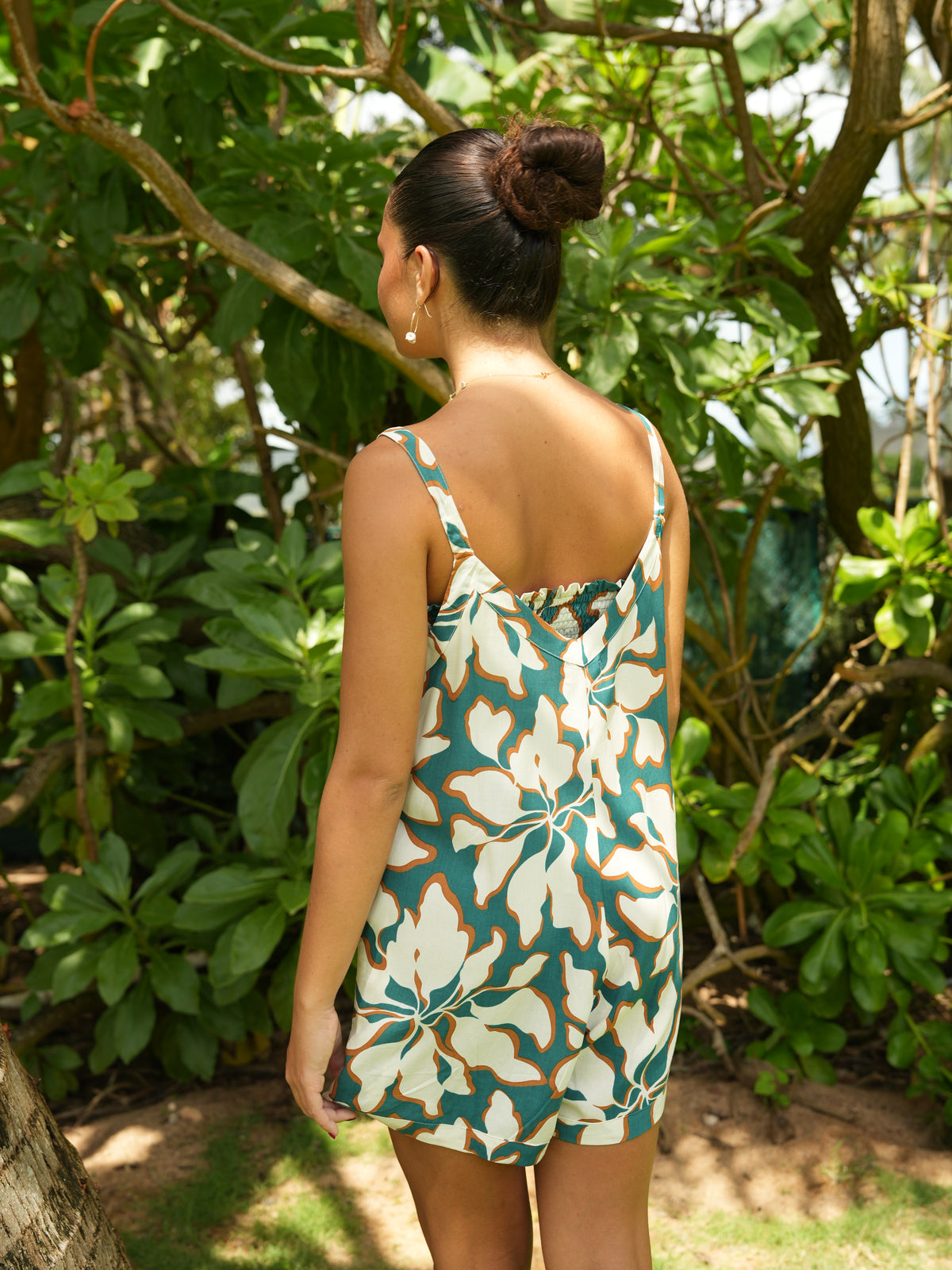 Rocas Romper - Bloomtide Petrol