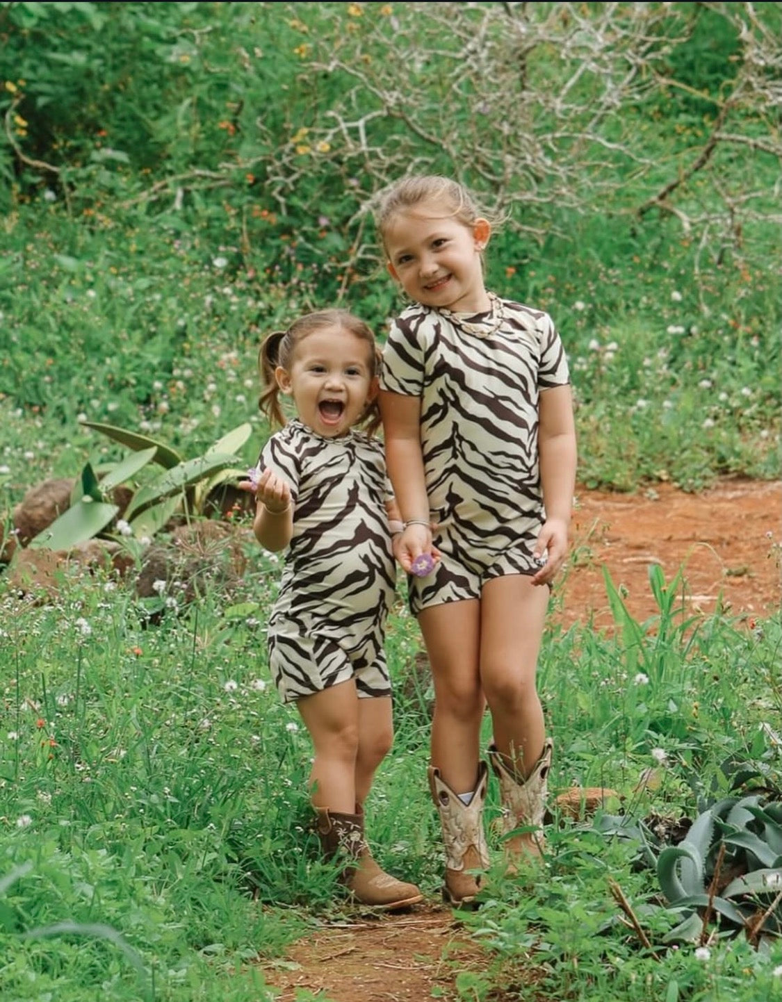 Mini T-Shirt Jumpsuit - Smooth Light Zebra