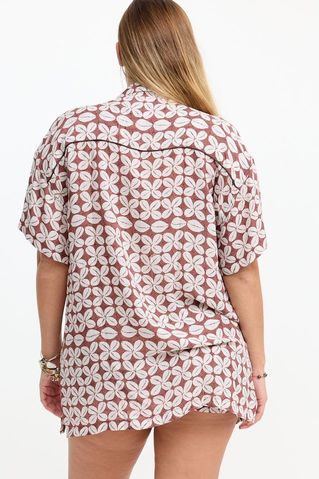 Aloha Shirt Dress - Cowrie Basket - BENOA SUM26