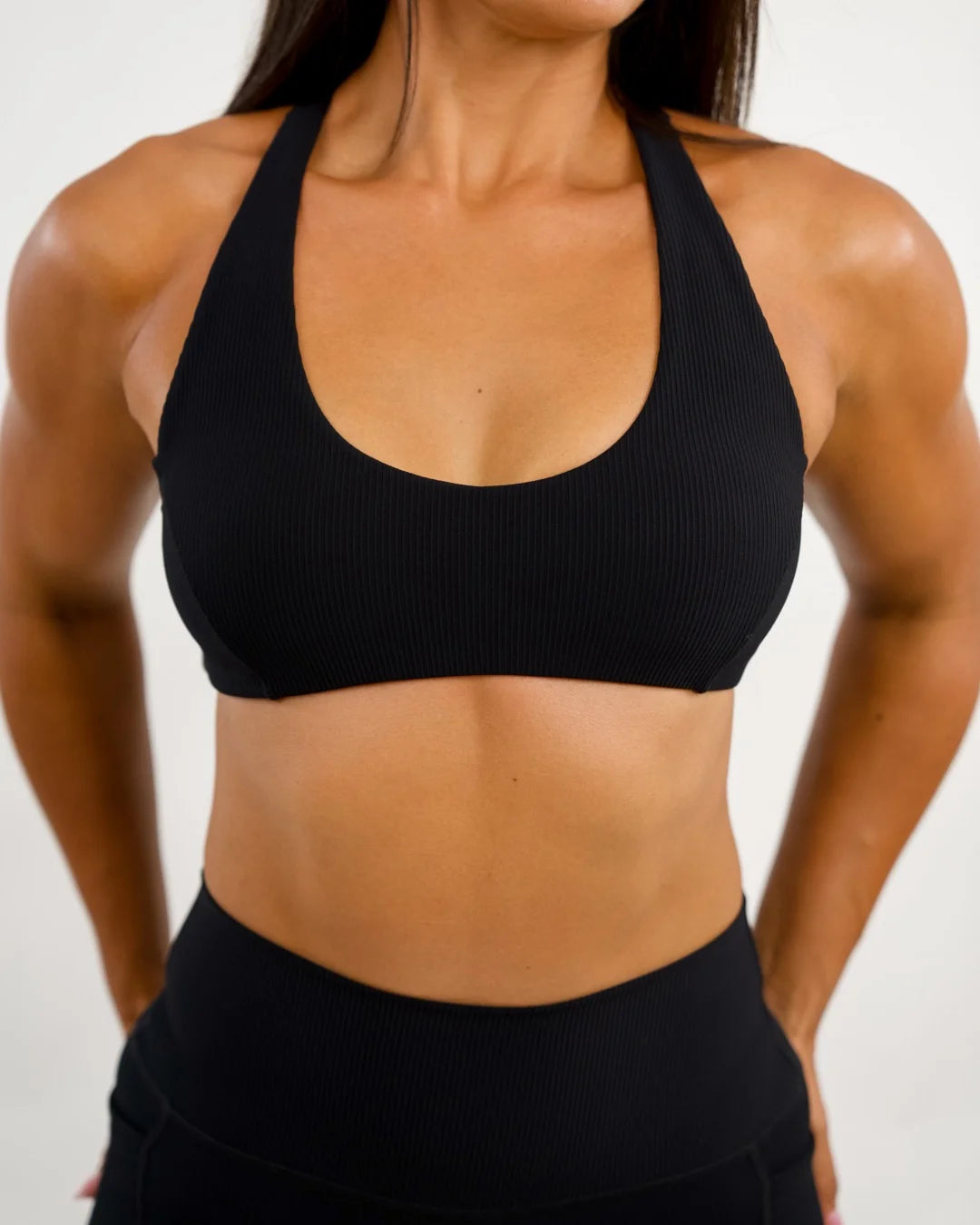 Agile Bra - Ribbed Black