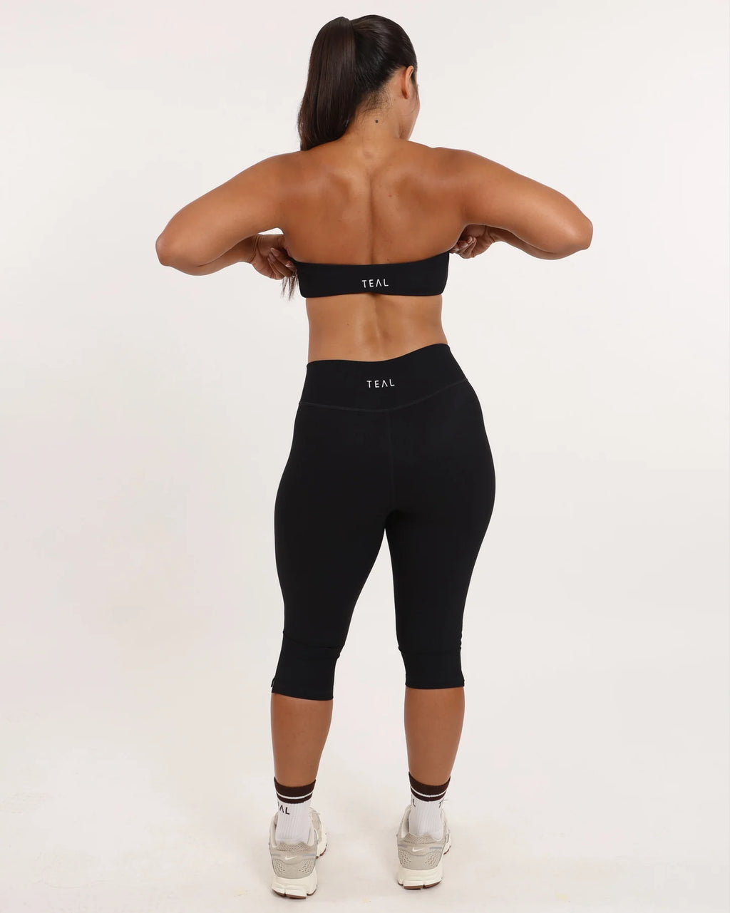 Strapless Bra - Ribbed Black