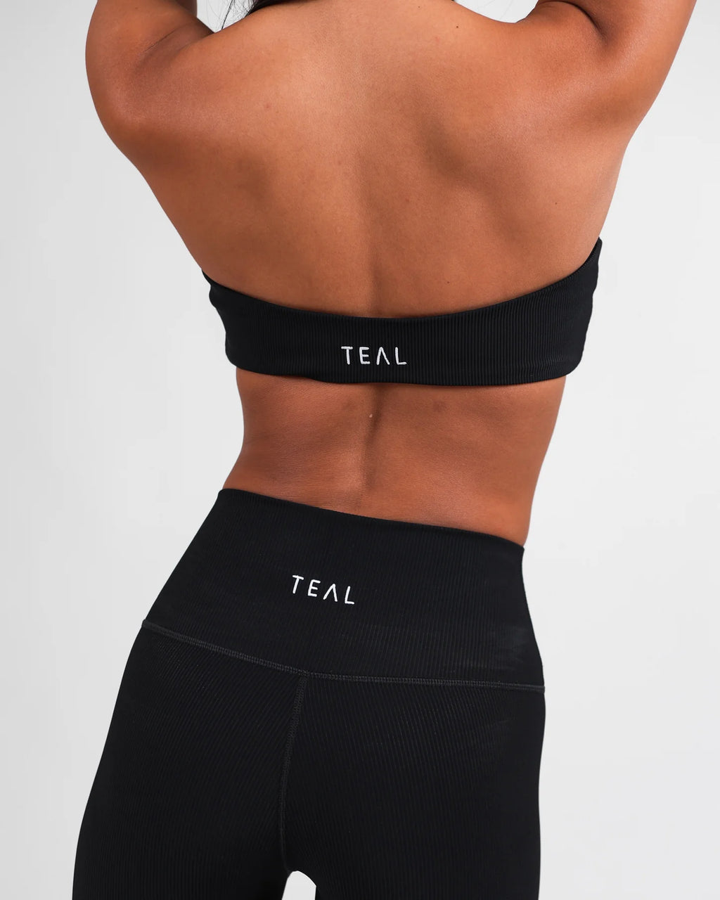 Strapless Bra - Ribbed Black