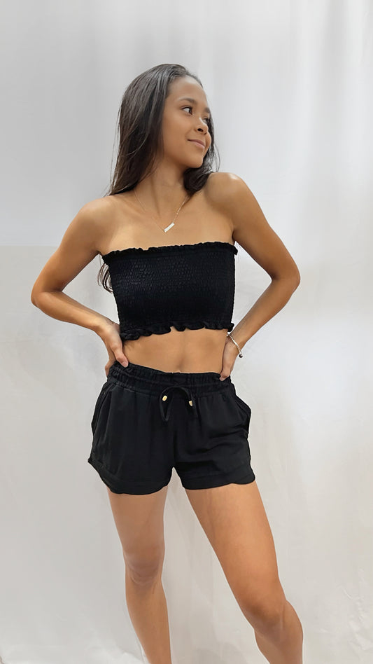 Bandeau Yara Top - Solid Black