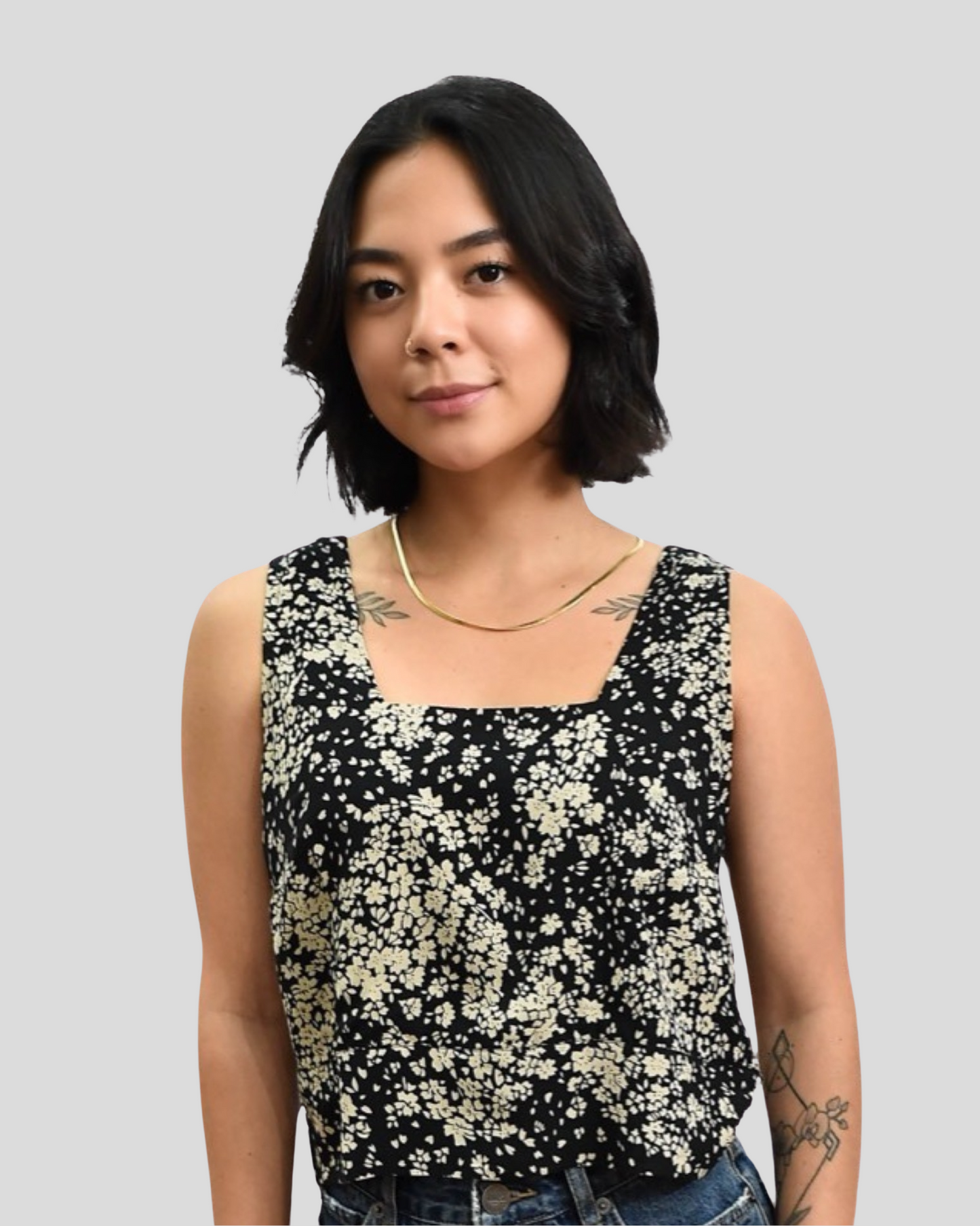 TAYLA TOP- Posy Black- KHUSH 41