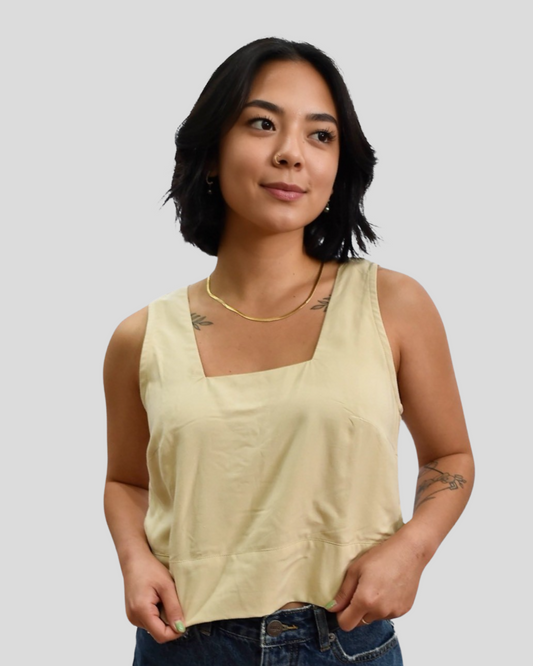 TAYLA TOP- Solid Creamy- KHUSH 35/37/38/43