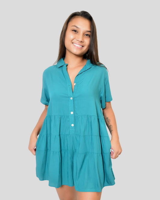 TYLER ROMPER- Solid Bluegreen- KHUSH 34