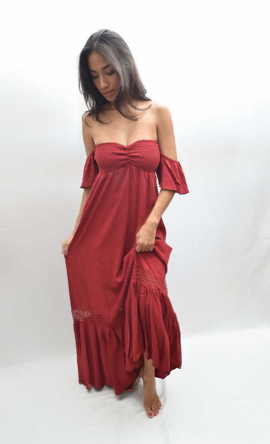 ROWAN Dress- SOLID Berry - KHUSH 39
