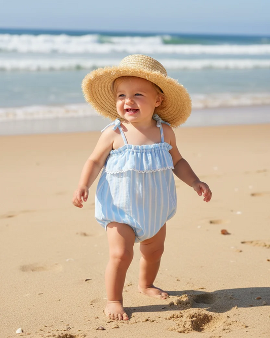 Bonita Romper - Crystal Blue - F4A
