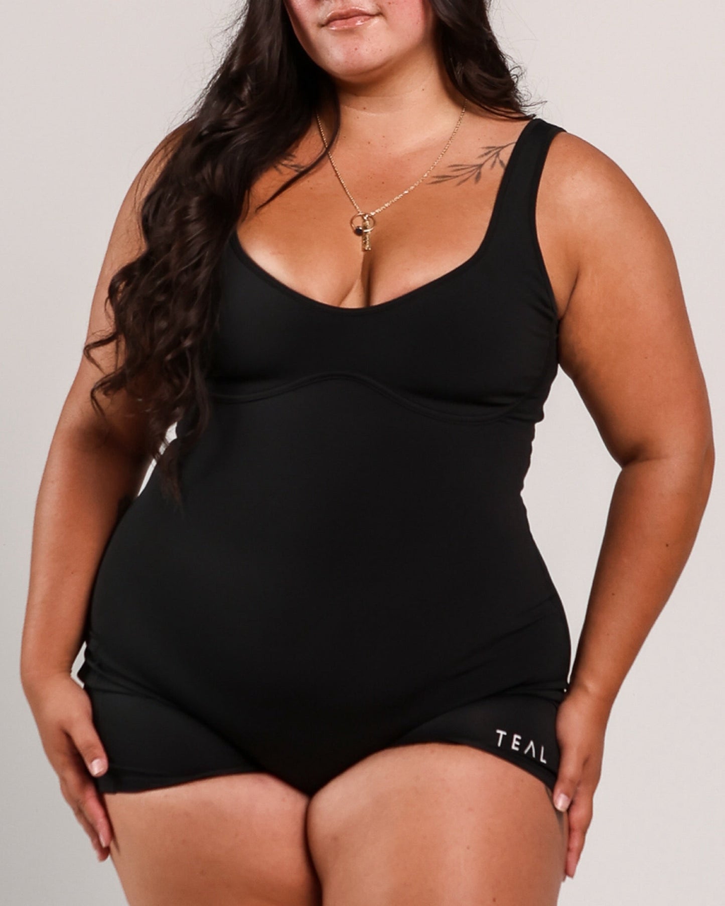 RIBBED AURA Jumpsuit- BLACK- Active By Teal