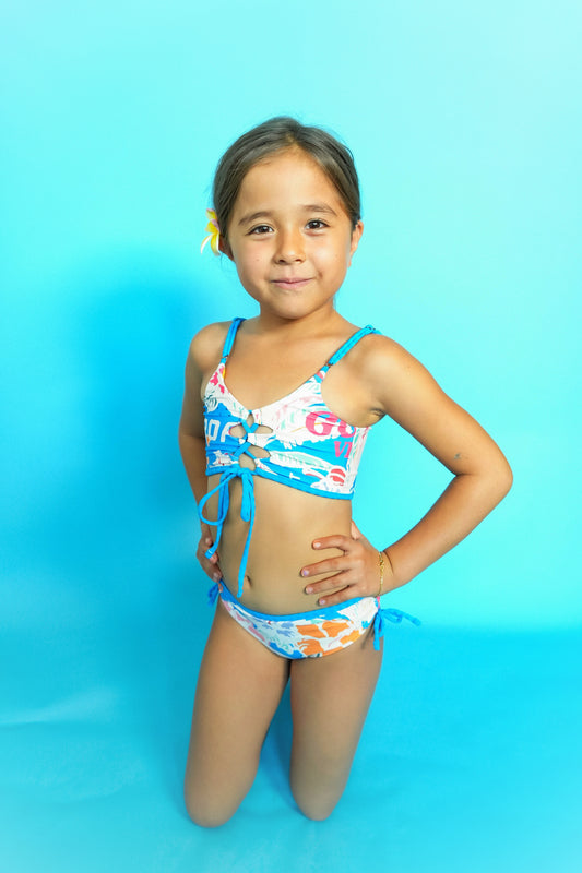 TROPICAL BLISS SUNFLOWER- Kid's BIKINI SET - PT3587KKB002