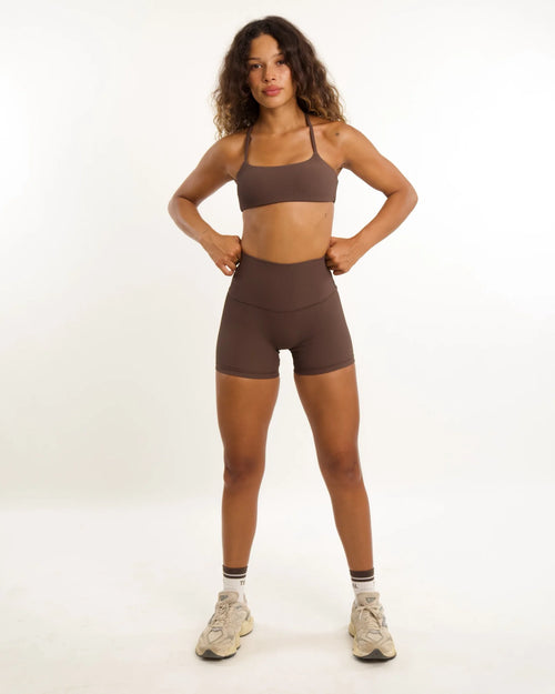 Ana Bra Top - Ribbed Mocha