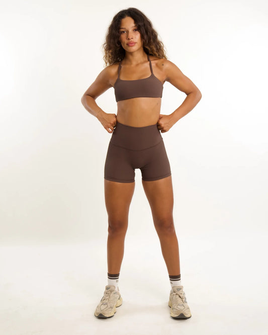Ana Bra Top - Ribbed Mocha - ABT