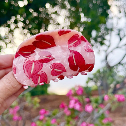 Mahina ANTHURIUM Hair Claw - Phases Hawaii
