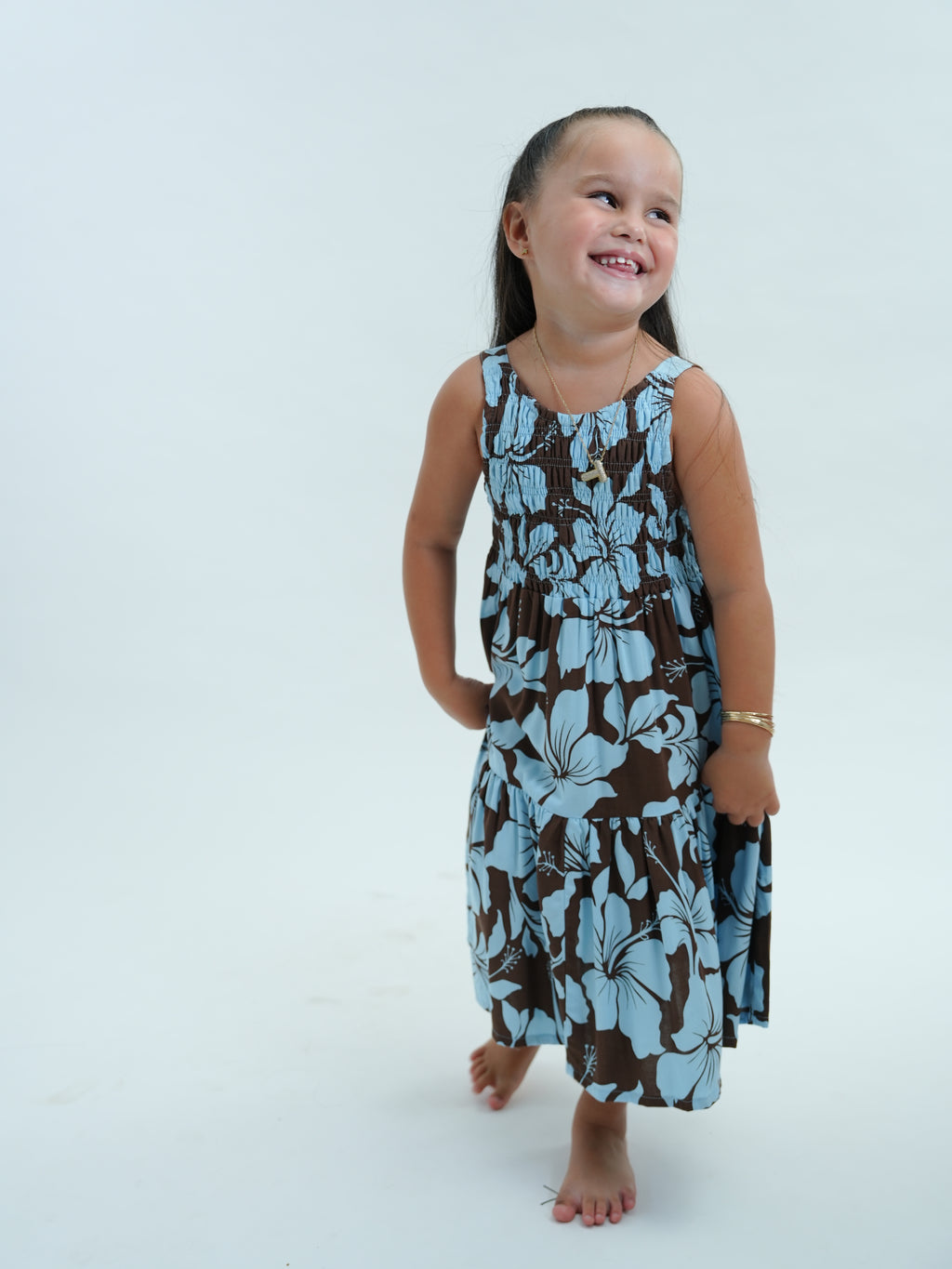 Kids Celesse Dress - Lani brown