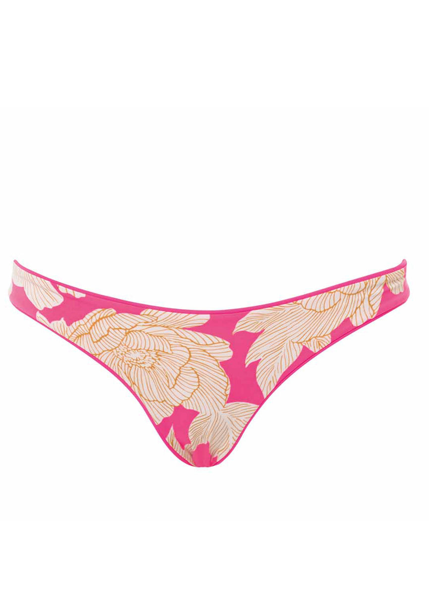 Radiant Pink Flirt Thin Side Bikini BOTTOM- MAAJI PT3039SCC040