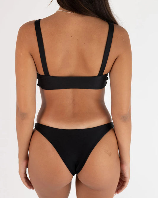 NAPALI BOTTOM - BLACK - HAWAII SWIM COLLECTIVE