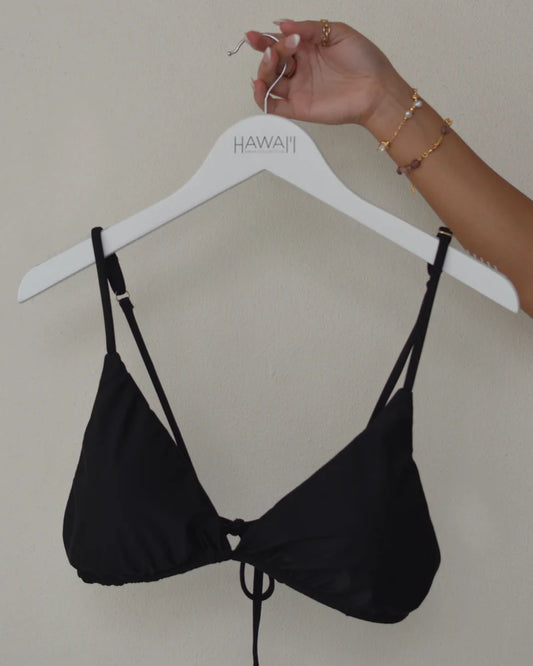 HANALEI TOP - BLACK - HAWAII SWIM COLLECTIVE