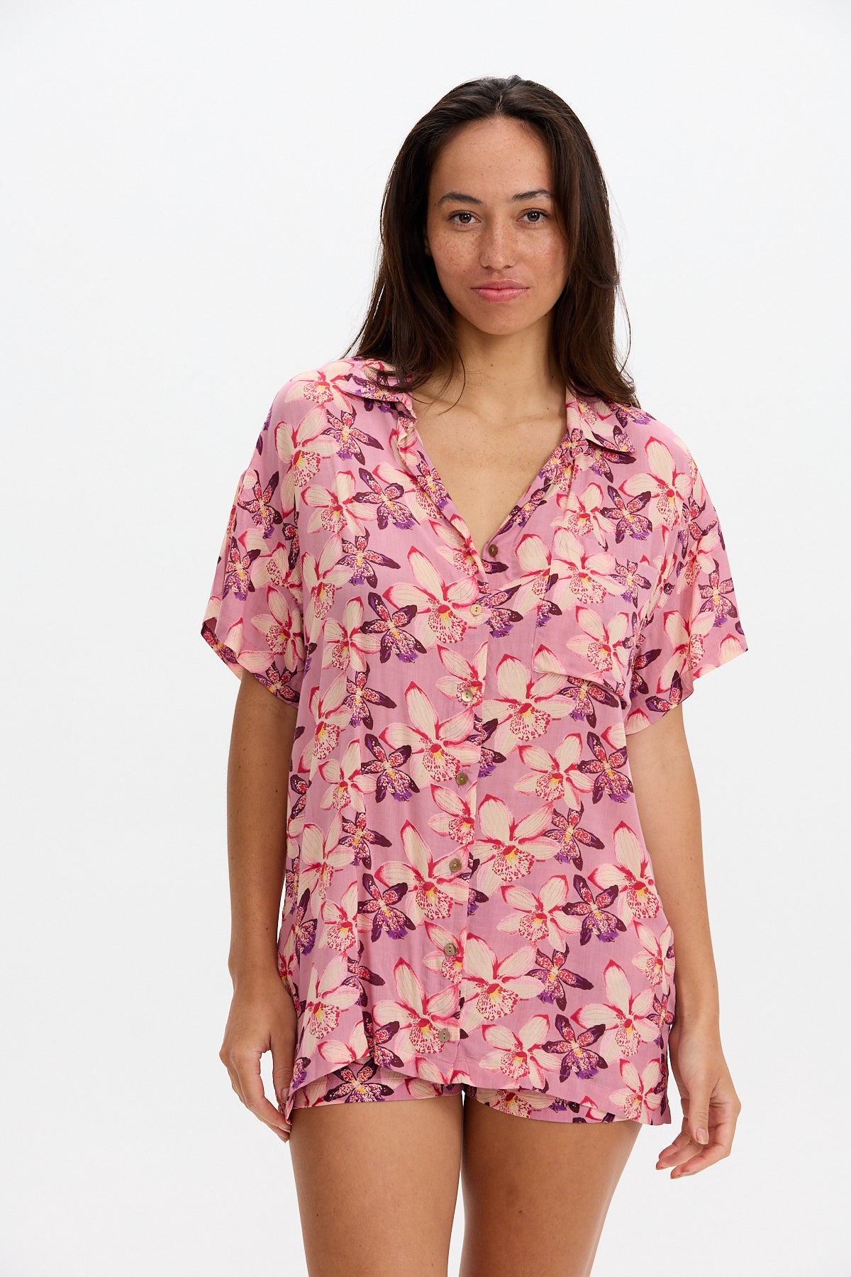 Aloha Shirt Dress - Bloom - BENOA RST26