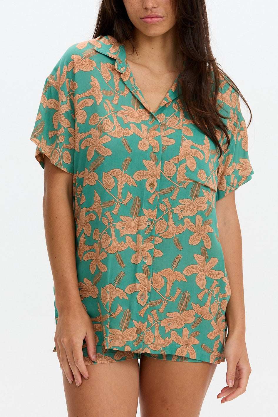 Aloha Shirt Dress - Tropics - BENOA RST26