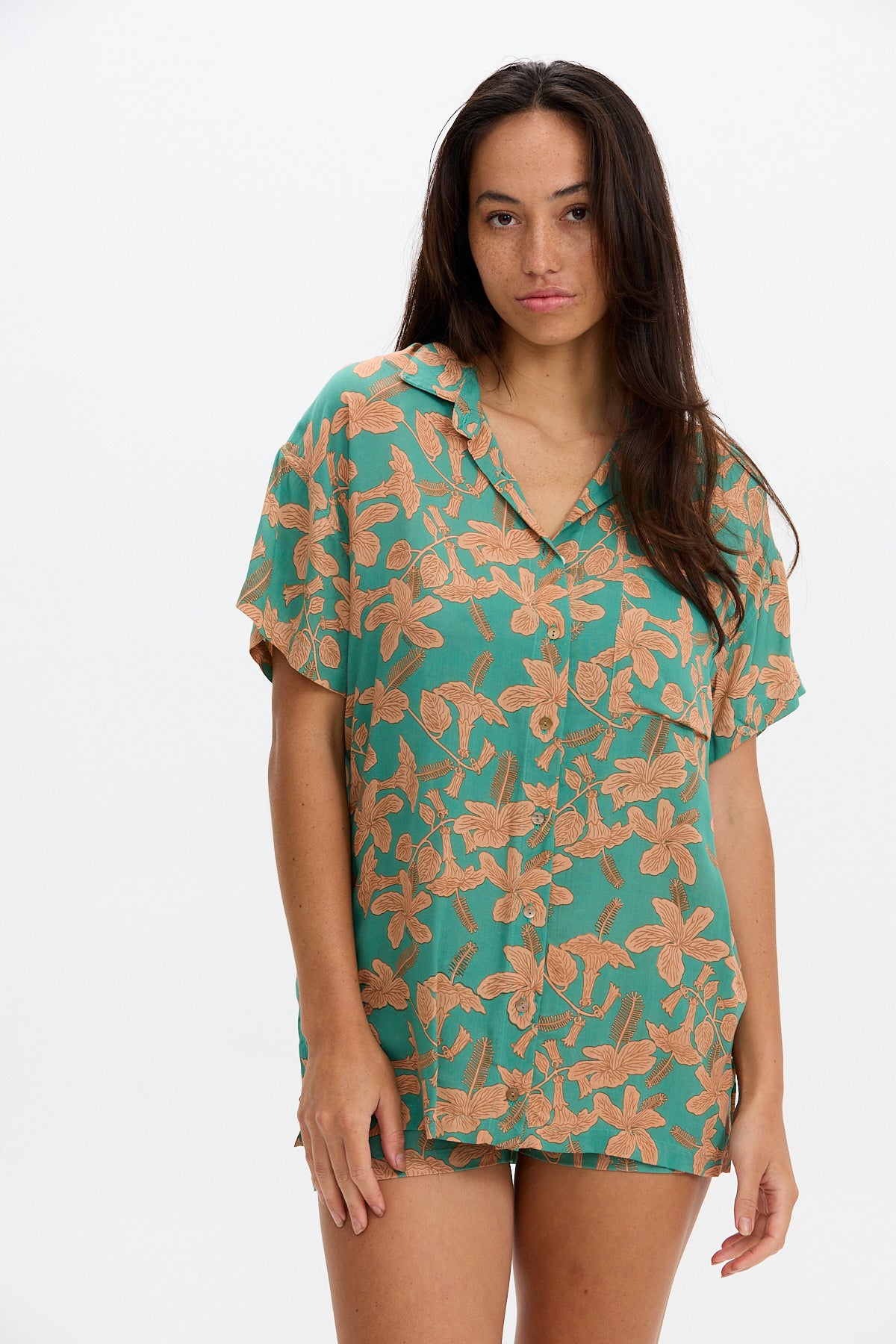 Aloha Shirt Dress - Tropics - BENOA RST26
