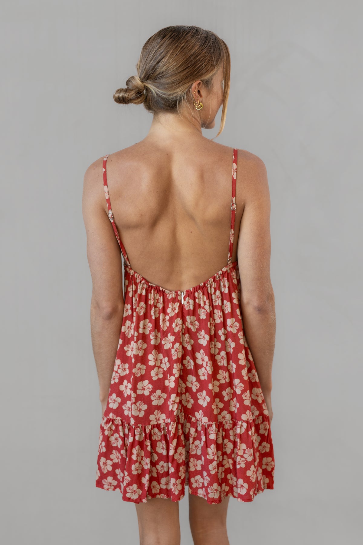 Tallulah Dress - Burnt Hibiscus - Lokahi RST'25