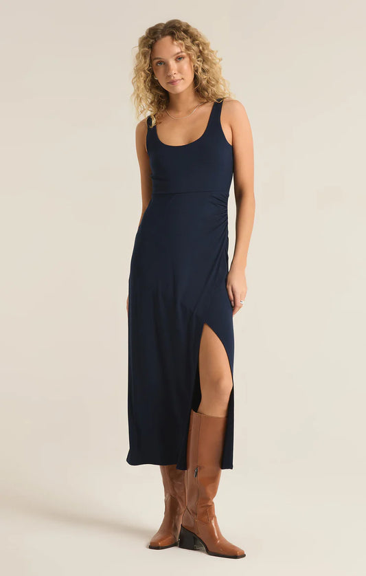 MELBOURNE MIDI DRESS- NAVY - ZD242481