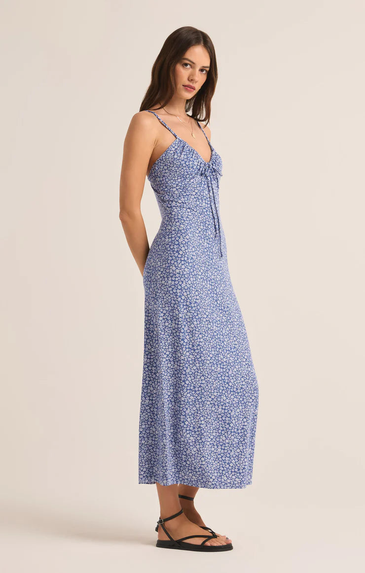 Melinda Deval Ditsy Midi Dress - True Navy - ZD243857