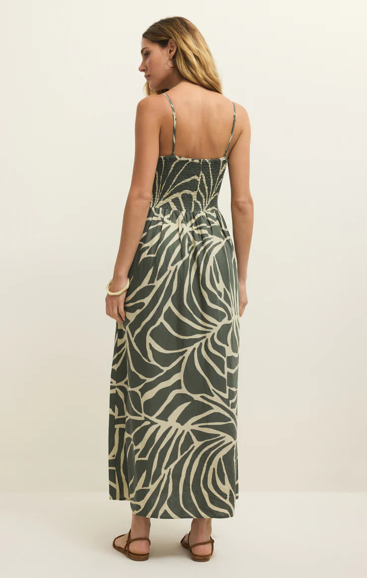 BAYSIDE TOVA PALM MIDI DRESS - ZD261572