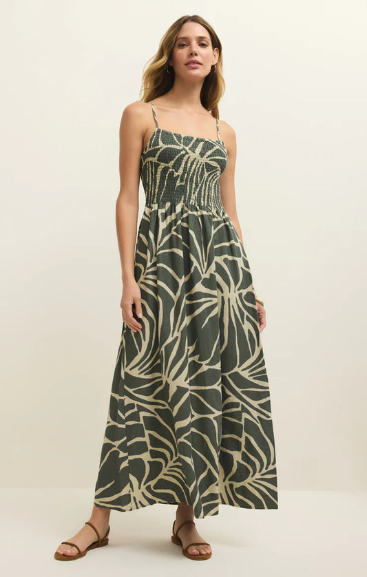 BAYSIDE TOVA PALM MIDI DRESS - ZD261572