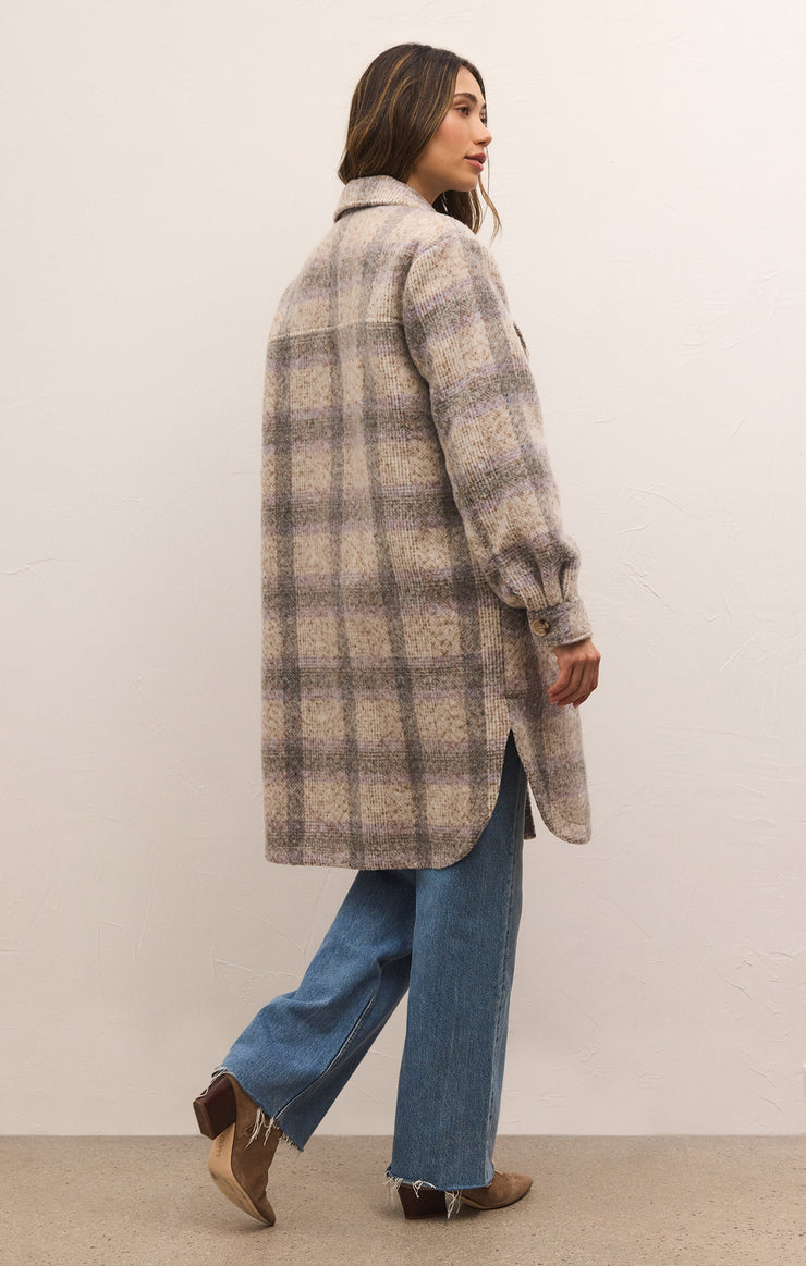 SONOMA PLAID LONG SHIRT JACKET- ZJ233808- ZSUPPLY