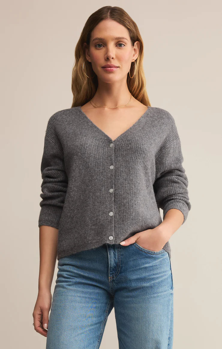 Emile Cardigan - Classic Heather Grey - ZW253350 - ZSupply